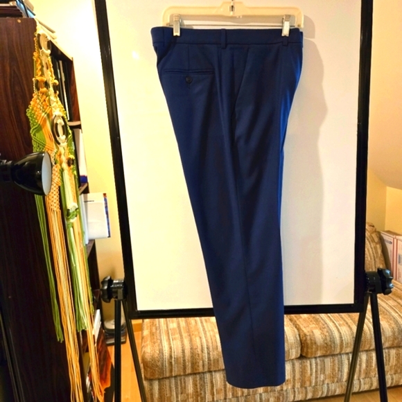 Perry Ellis Stretch Flex Men's Blue Slacks Slim Fit Size 38"/34" - Picture 6 of 10